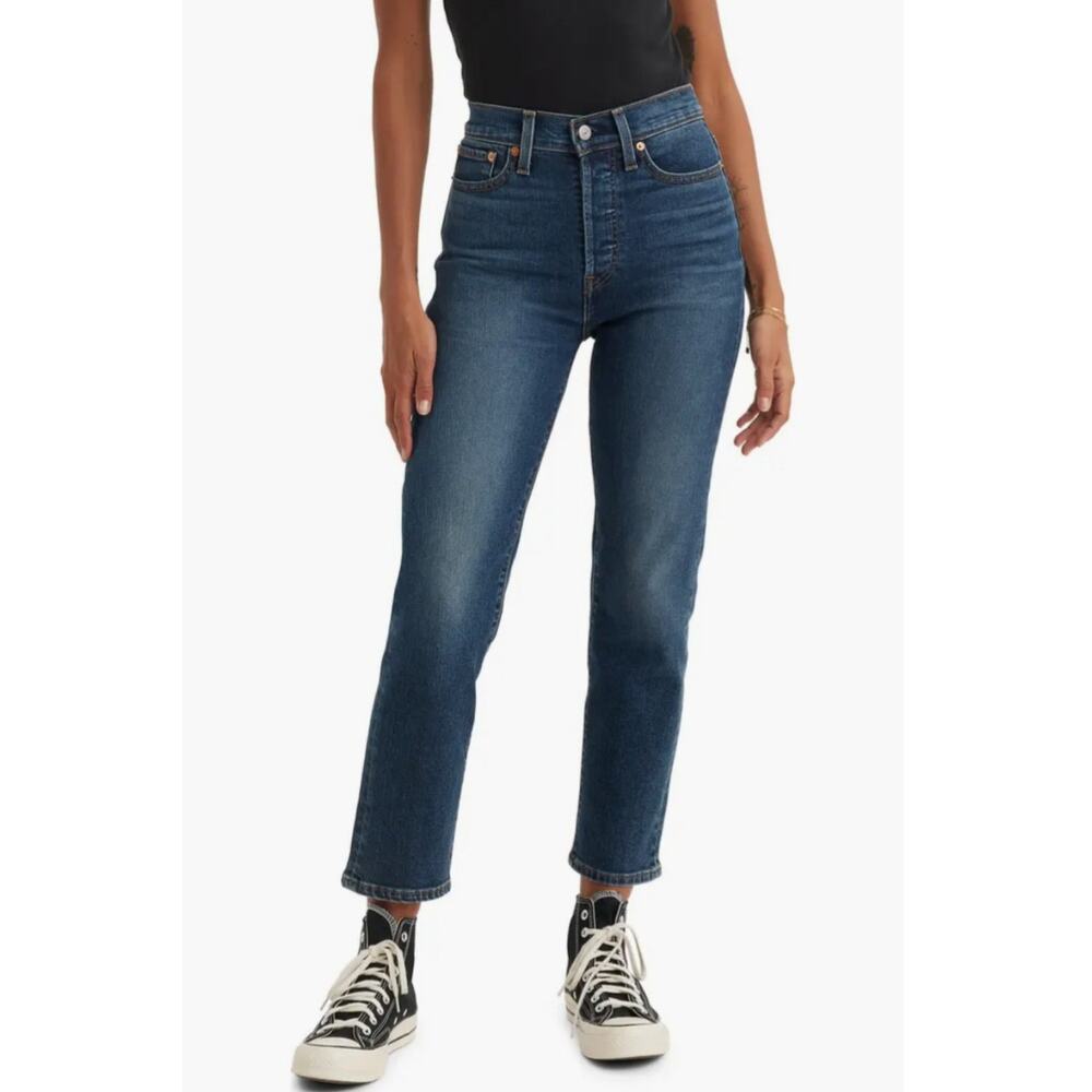 #178 MSRP $110 NWT LEVI'S WEDGIE STRAIGHT FIT HIGH RISE JEANS ♡SIZE 26x28♡